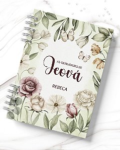 Caderno Qualidades de Jeová Floral