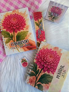 Kit da Pioneira Premium ( Planner + Livro de Colorir + Calendário )