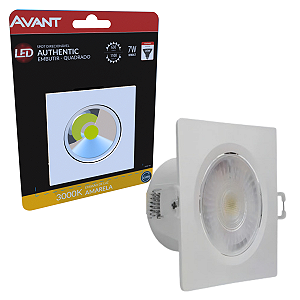 Spot Embutir Avant Authentic Branco 3000K 7W 11x11cm