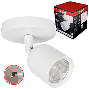 Spot Sobrepor Avant Elegance Branco Branco Frio 6500K 7W