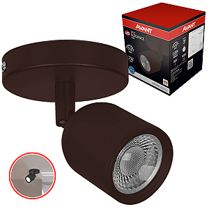 Spot Sobrepor Avant Elegance Café Branco Frio 6500K 7W