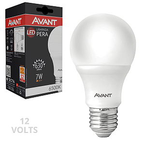 Lâmpada Bulbo Avant 12V BF E27 9W 6500K