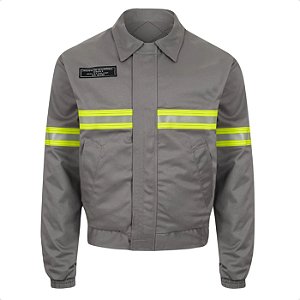 Jaqueta Anti Chama Risco 2 Cinza