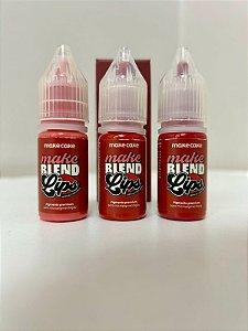 Kit 3 Pigmentos para Micropigmentação Labial Make Cake - 5ml
