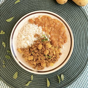 Patinho moído com batatinhas cozidas - 400g