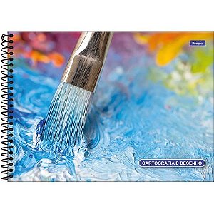 Caderno de Desenho Cartografia e Desenho 48 Folhas Foroni