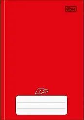 Caderno Brochurao Cd Univ Sem Pauta D+ Mais 96F Vermelho Tilibra