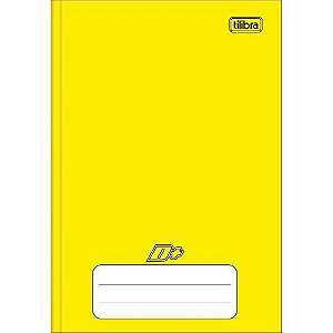 Caderno Brochurao Capa Dura Universitario D+ Amarelo 96 Folhas Tilibra