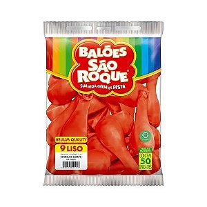 Balao Imperial 9 Vermelho Quente com 50 Unidades Sao Roque