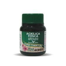 Tinta Acrilica Fosca 37ml Cod 520 Preto - Acrilex