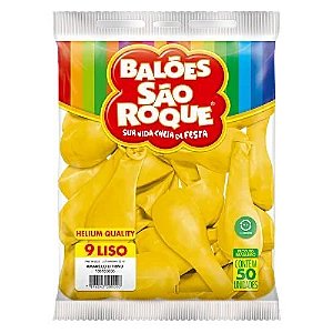 Balao Imperial 9 Amarelo Citrino com 50 Unidades Sao Roque