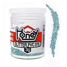Glitter Pvc Azul Claro 3 Gr Honey