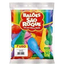 Balao Imperial 7 Sortido com 50 Unidades Sao Roque