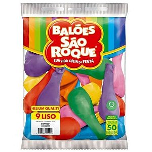 Balao Imperial 9 Sortido com 50 Unidades Sao Roque