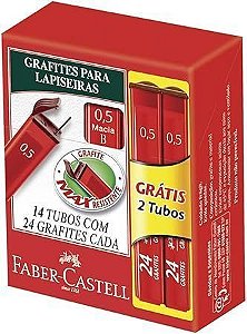 Grafite 0.5 B com 24 Unidades Faber Castell