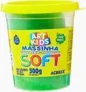 Massa Modelar Soft 500G Verde cod 101 Acrilex