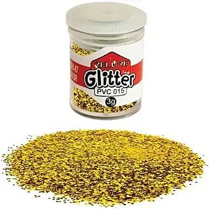Glitter Pvc Ouro 3Gr Honey