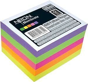 Bloco Smart Notes 76x76MM Cubo Neon 400FLS Brw