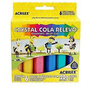 Crystal Cola Jelly Relevo 20g Cx C/ 6 Unds Acrilex