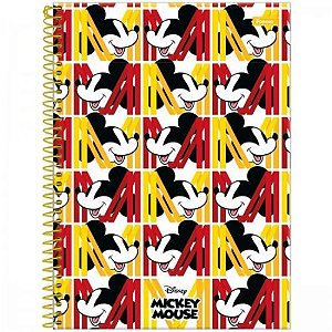 Caderno Univ Capa Dura 1 Materia Mickey Vintage 80 Folhas Foroni
