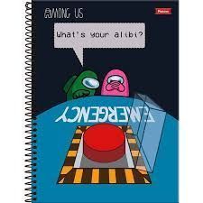 Caderno Univ Capa Dura 10 Materias Among Us 160f Foroni
