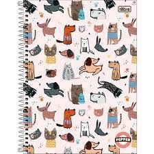 Caderno Univ Capa Dura 10 Materias Bichinhos 160fls Tilibra