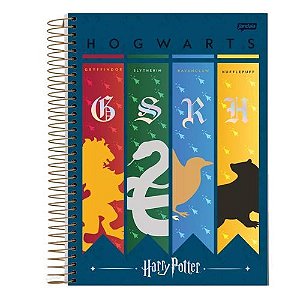 Caderno Esp Univ Capa Dura 1 Materia Harry Potter 96 Folhas Jandaia