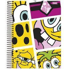 Caderno Univ Capa Dura 10 Materias Bob Esponja Foroni