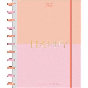 Caderno Univ Capa Dura 1 Materia Happy 80f Tilibra