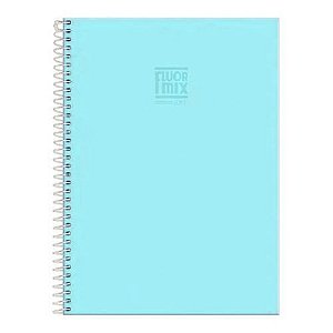 Caderno Univ Capa Dura 1 Materia Fluor Mix Soft 96f Foroni