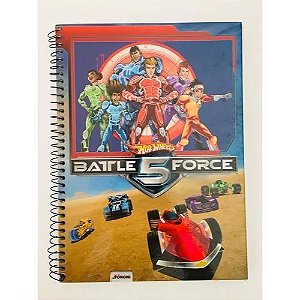 Caderno Univ Capa Dura 1 Materia Battle Force 5 Foroni