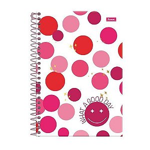 Caderno Univ Capa Dura 1 Materia Pink Power 96f Foroni
