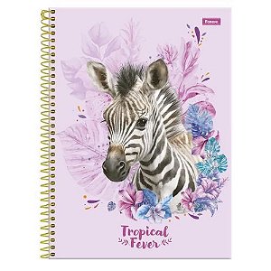 Caderno Univ Capa Dura 1 Materia Tropical Fever 96f Foroni