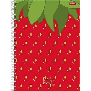 Caderno Univ Capa Dura 10 Materias Fruit Lovers 200f Foroni