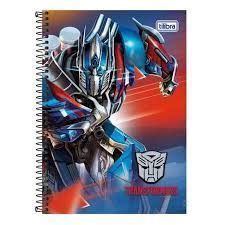 CADERNO UNIV 1 MAT TRANSFORMERS FILME 96 FLS TILIBRA