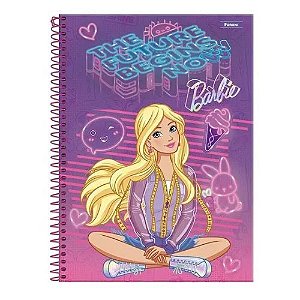 Caderno Univ Capa Dura 1 Materia Barbie Plus Mi Foroni