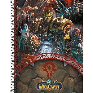 Caderno Univ Capa Dura 1 Materia Warcraft Tilibra