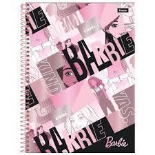 Caderno Univ Capa Dura 10 Materias Barbie Pets Fashion Foroni