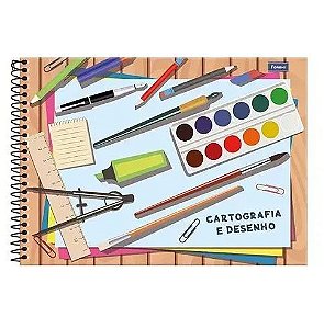 Caderno De Desenho Cartografia & Desenho 96 Folhas Foroni