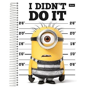 Caderno Univ Capa Dura 10 Materias Meu Malvado Favorito 3 Foroni