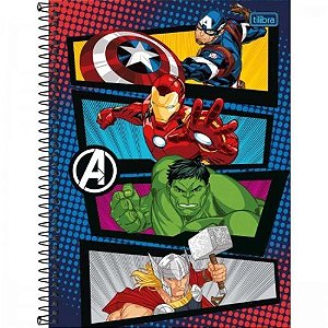 Caderno Univ Capa Dura 1 Materia  Avenger Infinity War 80f Tilibra