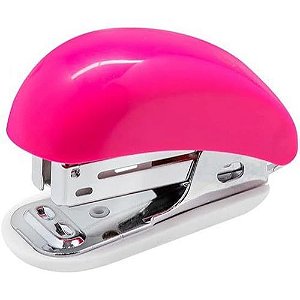 Mini Grampeador Plastico para 20Fls Colorido Neon Brw