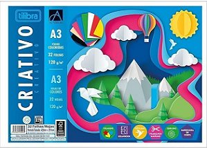 Bloco Criativo A3 Colorido Tilibra