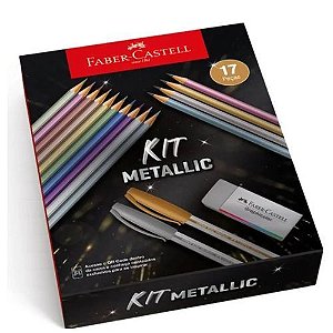 Kit Metallic Colors com 17 pecas Faber Castell