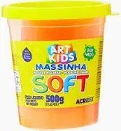 Massa de Modelar Soft 500G Laranja Cod 105 Acrilex