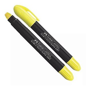 Marca Texto Supersoft Gel Amarelo Faber Castell