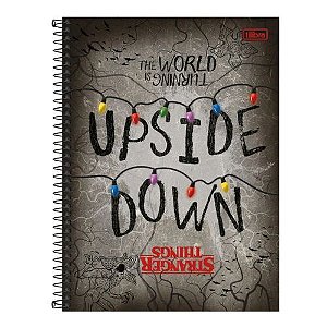 Caderno Universitario Connect 10 Materias Stranger Things 160 Folhas Tilibra