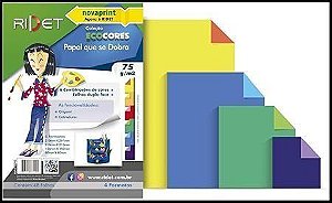 Bloco Ecocores Papel Que Se Dobra 4 Formatos 75g A4 48F Ridet