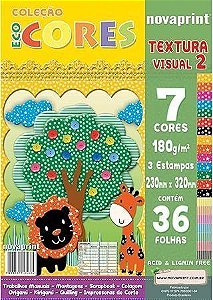 Bloco Ecocores Textura Visual 2 7 Cores 180g A4 36F Ridet