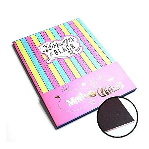 Bloco De Lettering Adoramos Black A4 24 Folhas Pretas 180g Merci